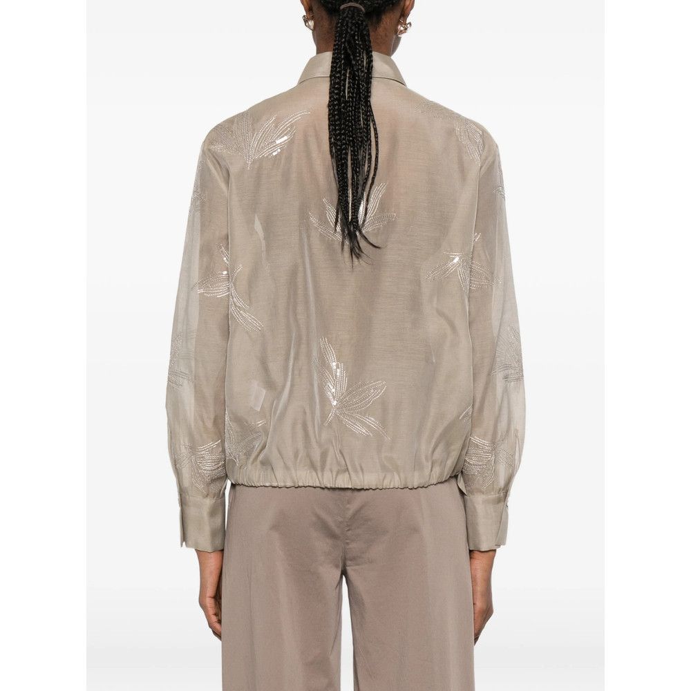 Panicale Panicale NEUTRALS Tops - Blouses Size M / US 6-8 / IT 42-44 - 2 Thumbnail