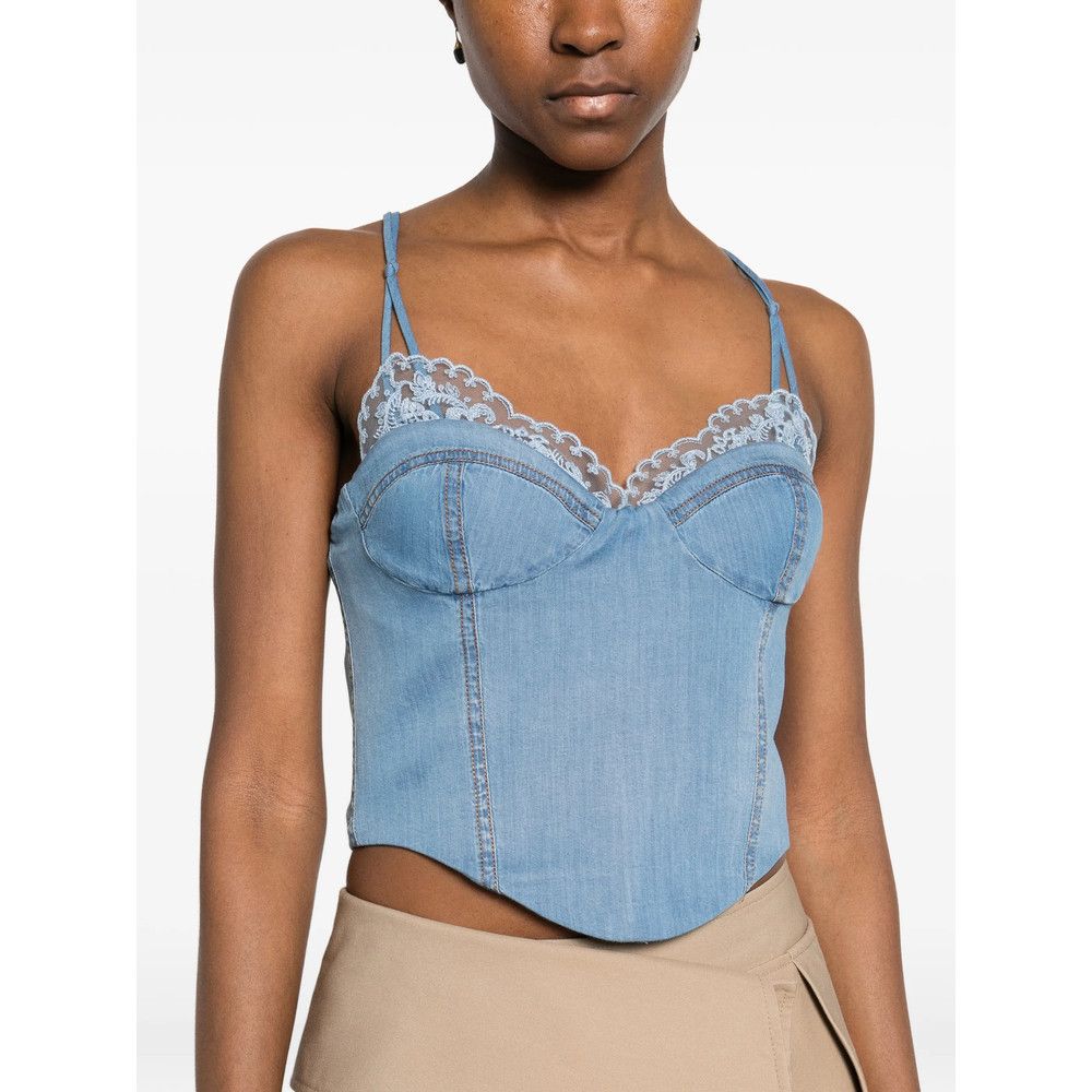 Ermanno Scervino Ermanno Scervino BLUE Tops - Blouses Size M / US 6-8 / IT 42-44 - 2 Thumbnail
