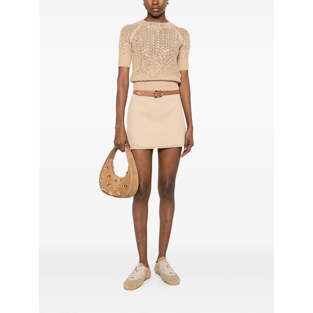 Ermanno Scervino Ermanno Scervino NEUTRALS Knitwear - Jumpers Size S / US 4 / IT 40 - 4 Thumbnail