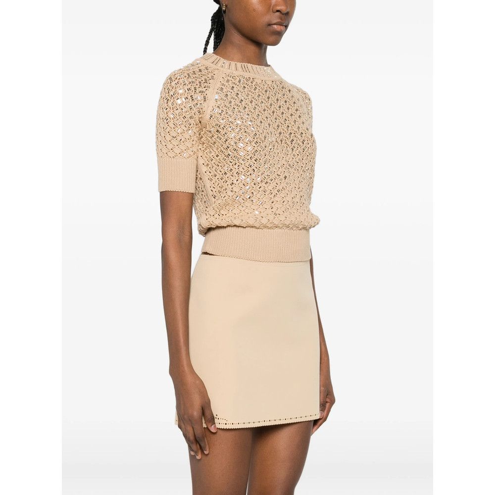 Ermanno Scervino Ermanno Scervino NEUTRALS Knitwear - Jumpers Size XS / US 0-2 / IT 36-38 - 3 Thumbnail