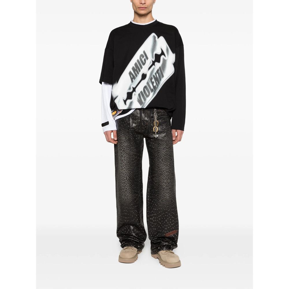 PDF Pdf BLACK Trousers - Regular & Straight-Leg Trousers Size US 33 - 2 Thumbnail