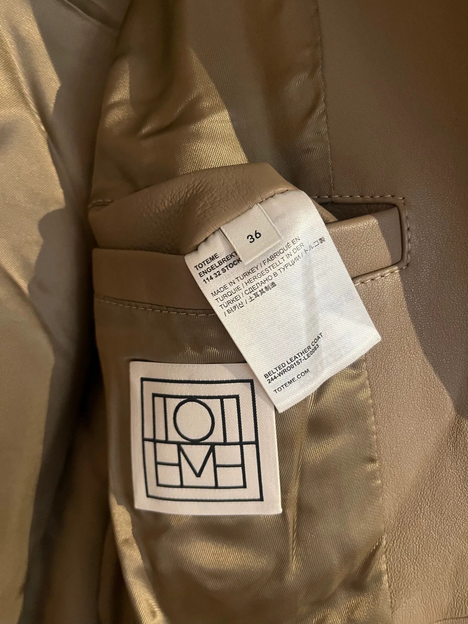 Toteme Toteme Belted leather coat Leather Jacket Size XS / US 0-2 / IT 36-38 - 5 Thumbnail