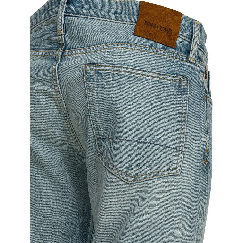 Tom Ford Tom Ford BLUE Denim - Regular & Straight-Leg Jeans Size US 30 / EU 46 - 3 Thumbnail