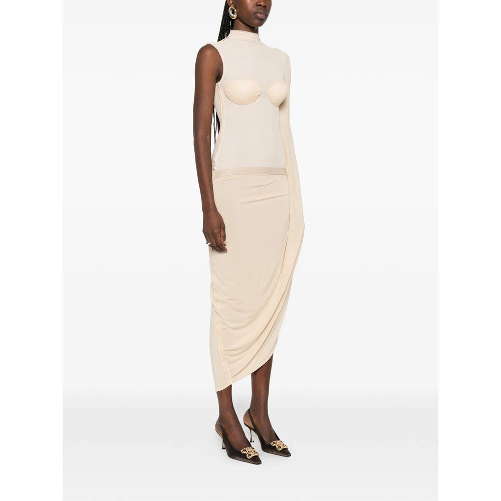 Jean Paul Gaultier Jean Paul Gaultier NEUTRALS Dresses - Cocktail & Party Dresses Size S / US 4 / IT 40 - 3 Thumbnail