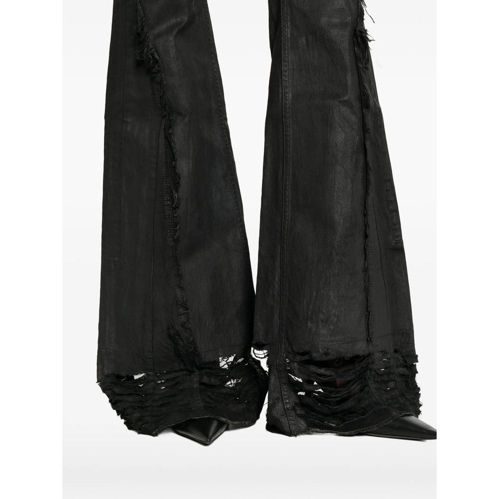 Rick Owens Drkshdw Rick Owens Drkshdw BLACK Denim - Bootcut Jeans Size 26" / US 2 / IT 38 - 2 Thumbnail