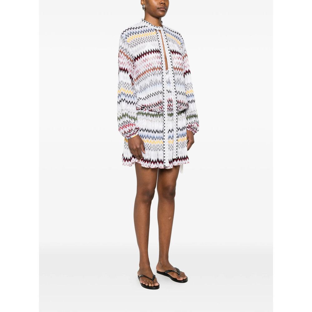 Missoni Missoni WHITE Dresses - Day Dresses Size S / US 4 / IT 40 - 4 Thumbnail