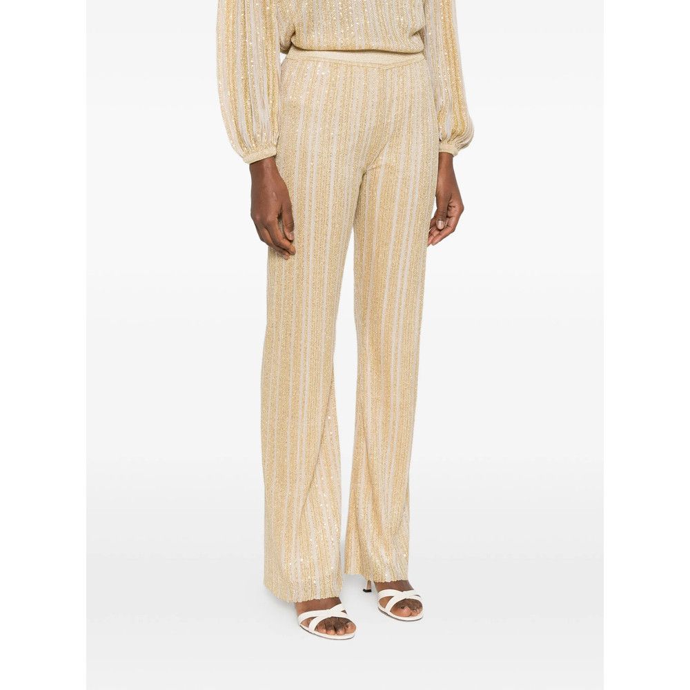 Missoni Missoni NEUTRALS Trousers - Straight Trousers Size 28" / US 6 / IT 42 - 3 Thumbnail