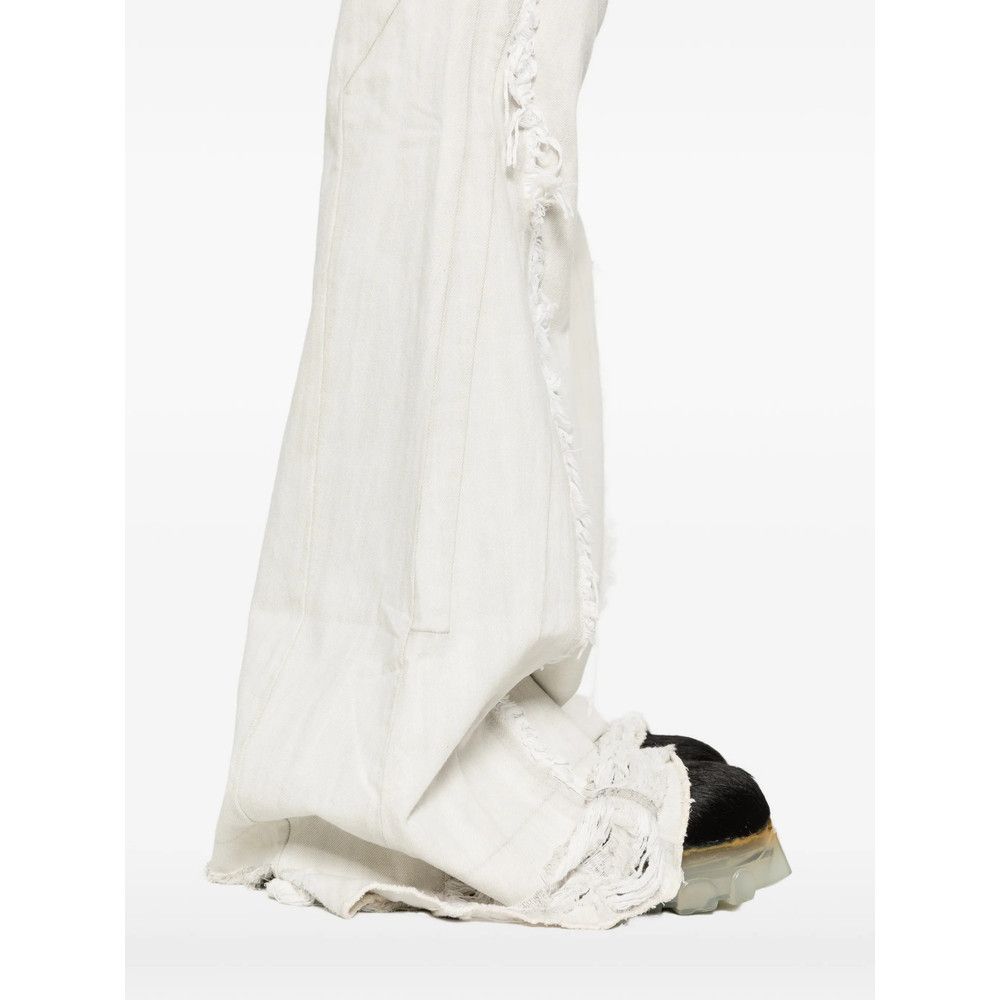 Rick Owens Drkshdw Rick Owens Drkshdw WHITE Denim - Wide-Leg Jeans Size US 34 / EU 50 - 2 Thumbnail