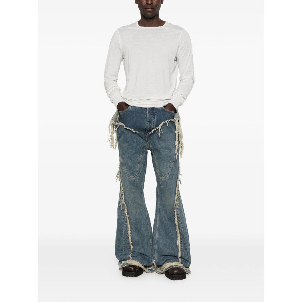 Rick Owens Drkshdw Rick Owens Drkshdw BLUE Denim - Bootcut Jeans Size US 36 / EU 52 - 2 Thumbnail