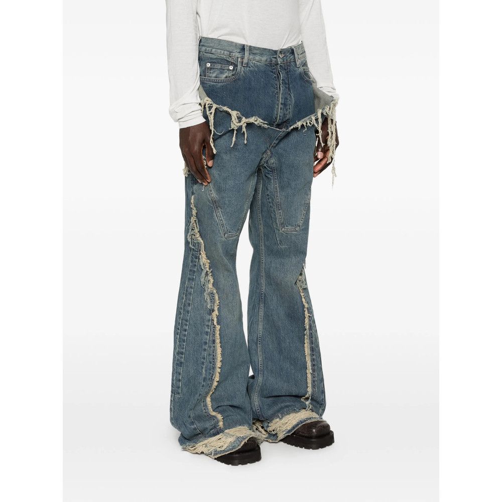 Rick Owens Drkshdw Rick Owens Drkshdw BLUE Denim - Bootcut Jeans Size US 36 / EU 52 - 4 Thumbnail