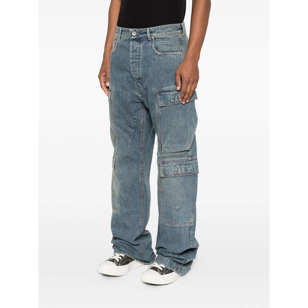 Rick Owens Drkshdw Rick Owens Drkshdw BLUE Denim - Loose-Fit Jeans Size US 32 / EU 48 - 4 Thumbnail