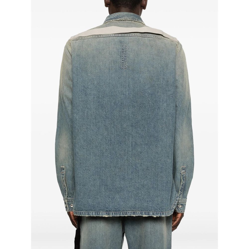 Rick Owens Drkshdw Rick Owens Drkshdw BLUE Jackets - Denim Jackets Size US L / EU 52-54 / 3 - 3 Thumbnail