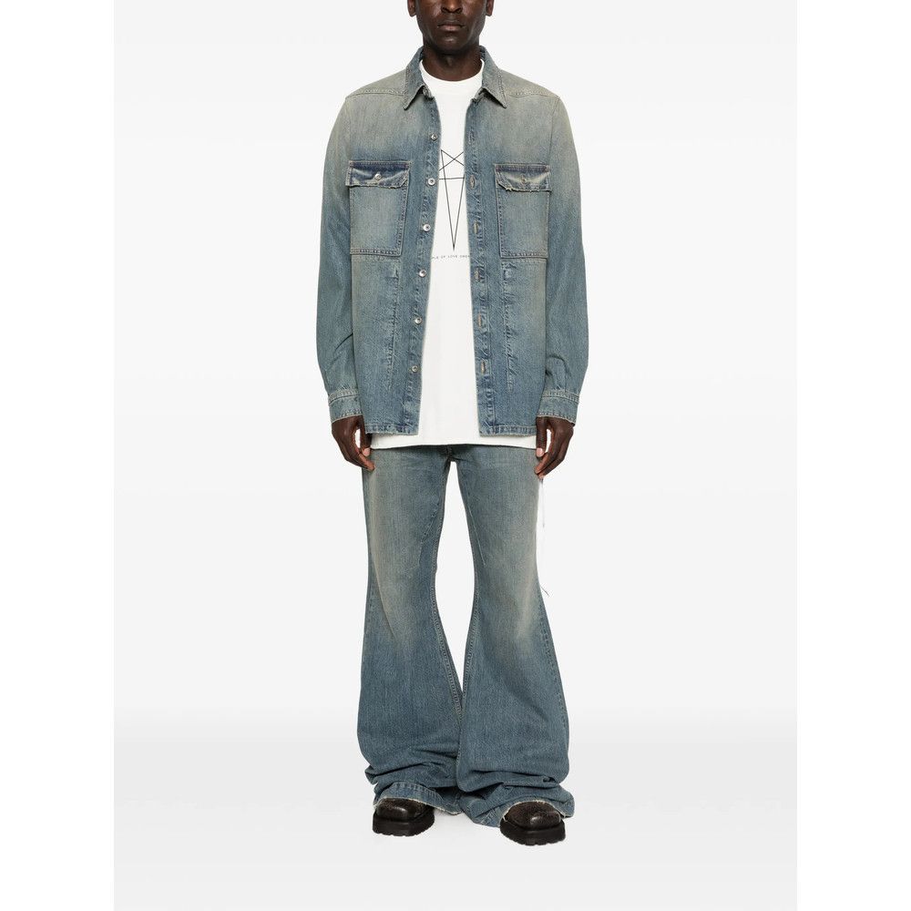 Rick Owens Drkshdw Rick Owens Drkshdw BLUE Jackets - Denim Jackets Size US XXL / EU 58 / 5 - 2 Thumbnail