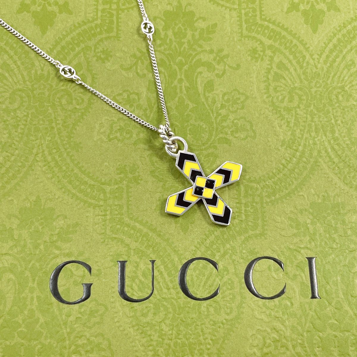 Gucci Gucci Gucci Cross Silver 925 Necklace Precious Metal Necklace DUTY FREE for USA Size ONE SIZE - 2 Thumbnail