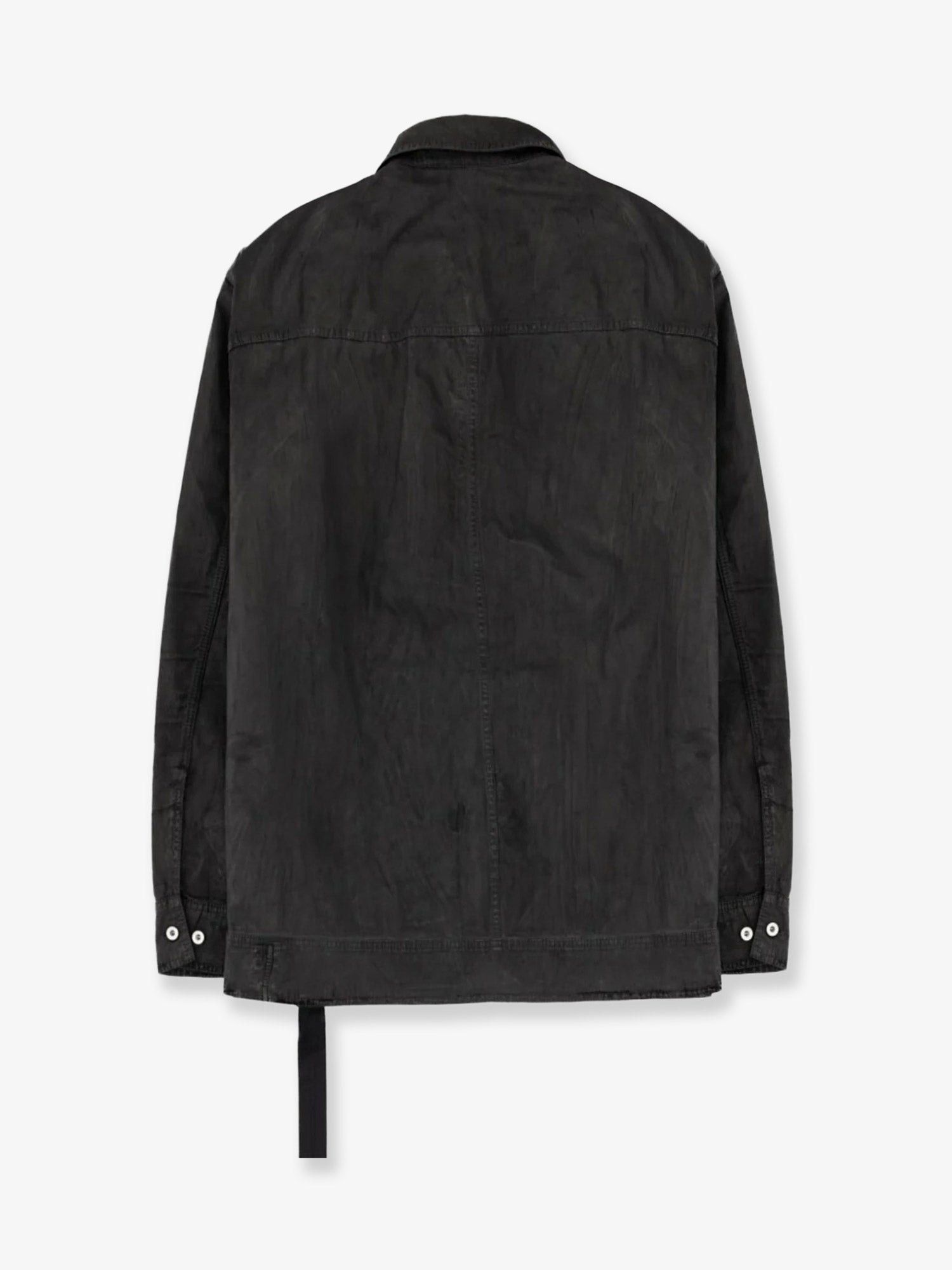 Rick Owens Drkshdw Drkshdw Waxed black denim jacket Tag Size L Men - USA Tariffs Included Size US L / EU 52-54 / 3 - 2 Thumbnail