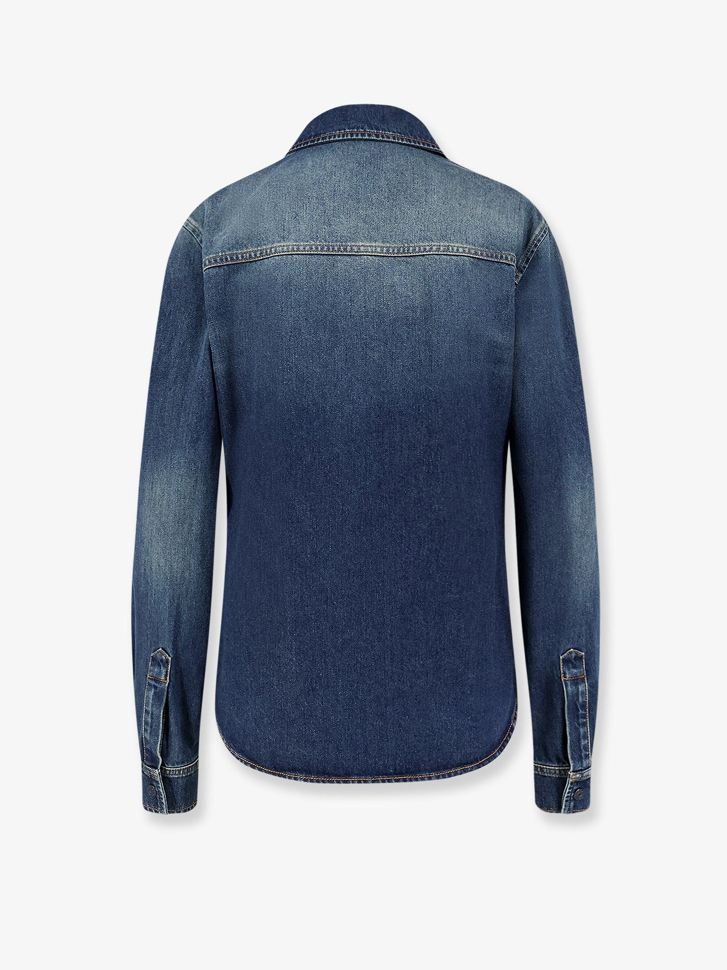 Gucci Gucci Denim shirt with embroidery Tag Size IT 42 Women - USA Tariffs Included Size M / US 6-8 / IT 42-44 - 2 Thumbnail