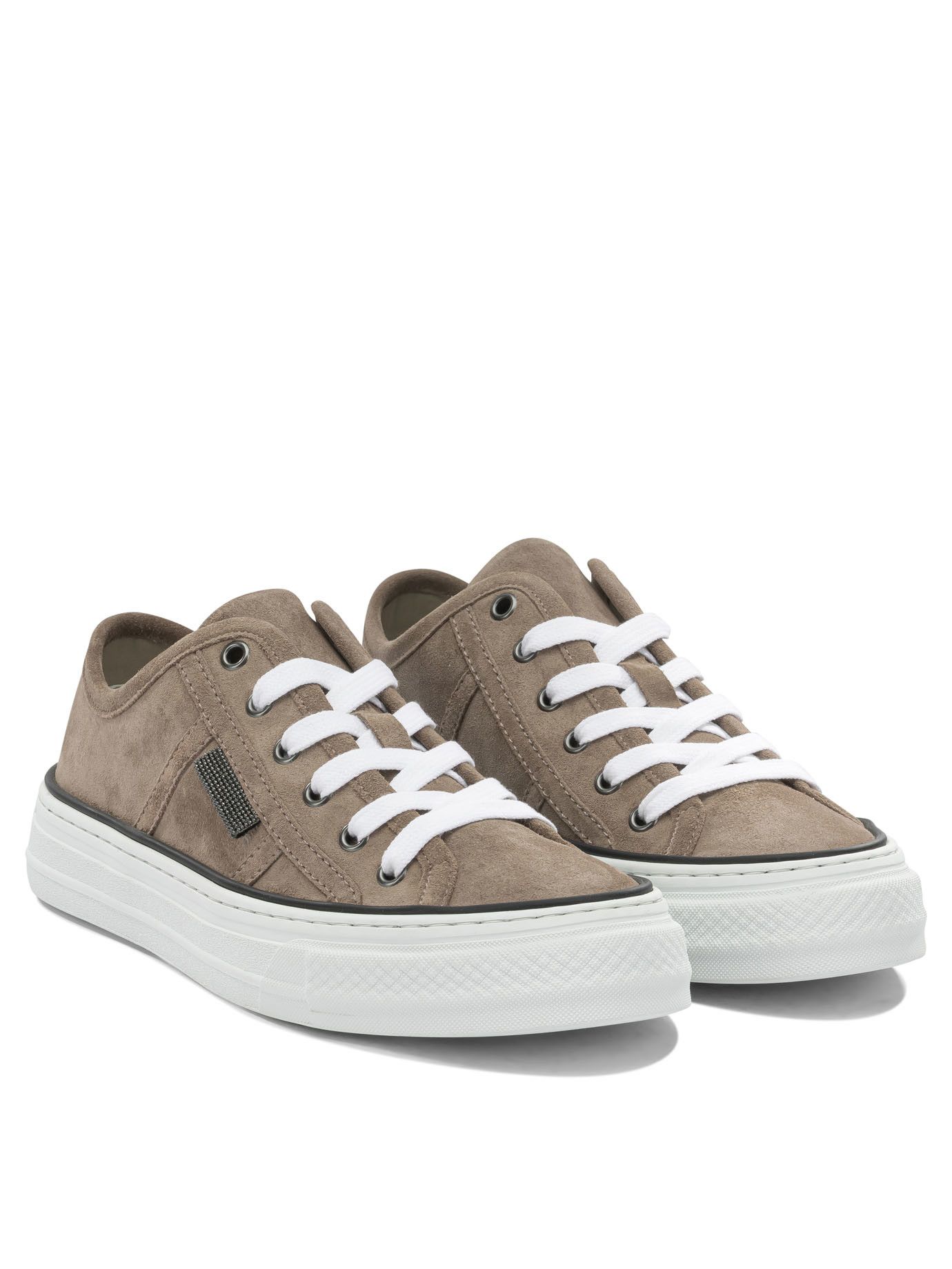 Brunello Cucinelli Brunello Cucinelli Shiny Tab Low Sneakers IT 40 Women - USA Duties Paid Size US 10 / IT 40 - 2 Thumbnail