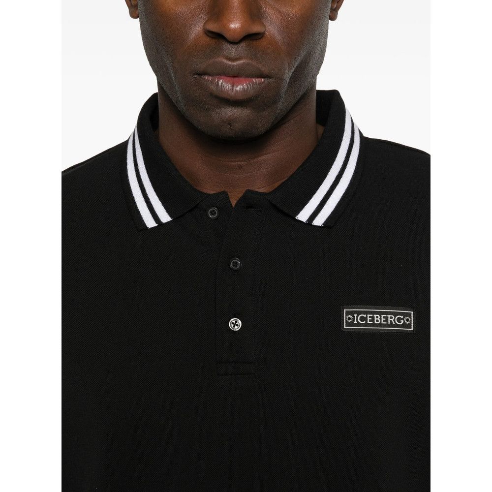 Iceberg Iceberg BLACK Polo Shirts Size US S / EU 44-46 / 1 - 5 Thumbnail