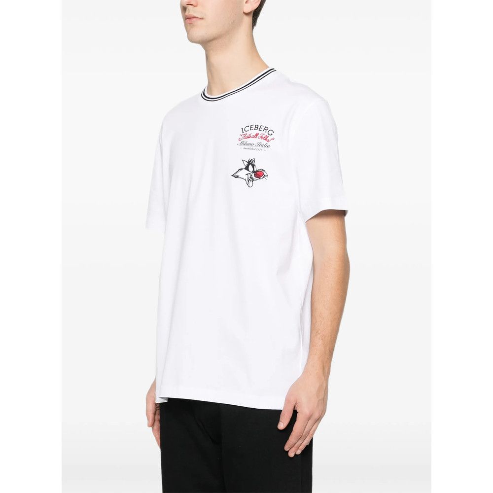Iceberg Iceberg WHITE T-Shirts & Vests - T-Shirts Size US XXL / EU 58 / 5 - 5 Thumbnail