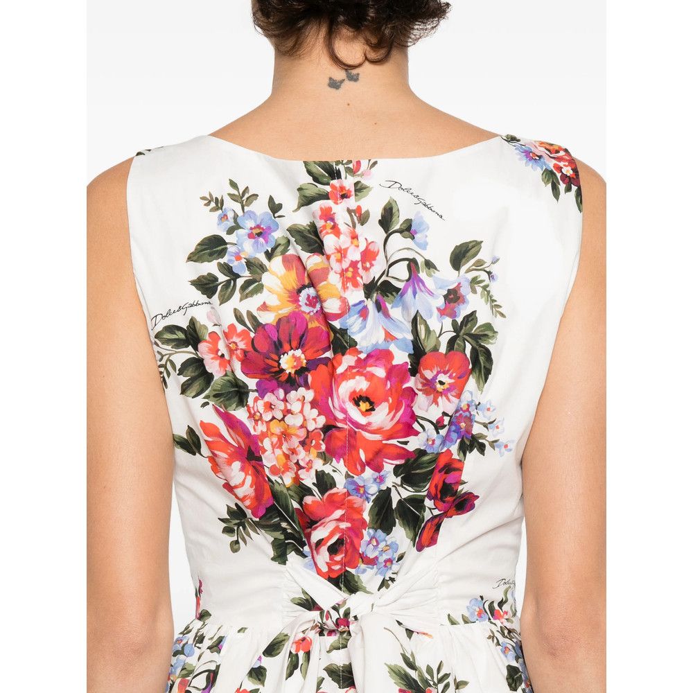 Dolce & Gabbana Dolce & Gabbana WHITE Dresses - Day Dresses Size L / US 10 / IT 46 - 4 Thumbnail