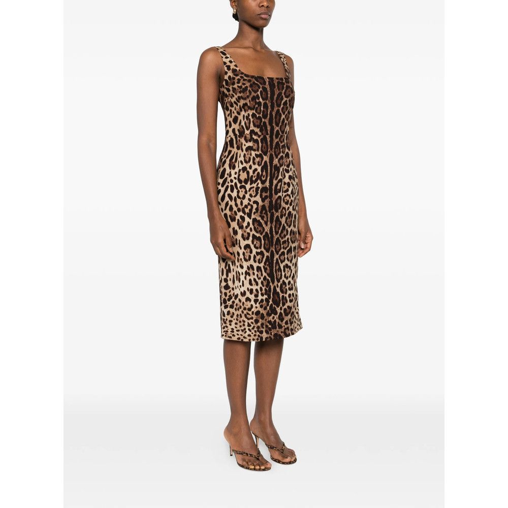 Dolce & Gabbana Dolce & Gabbana BROWN Dresses - Cocktail & Party Dresses Size L / US 10 / IT 46 - 5 Thumbnail