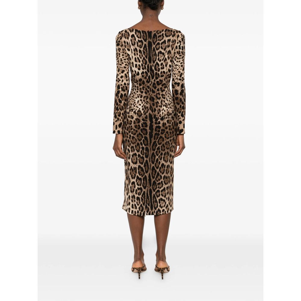 Dolce & Gabbana Dolce & Gabbana BROWN Dresses - Cocktail & Party Dresses Size M / US 6-8 / IT 42-44 - 5 Thumbnail