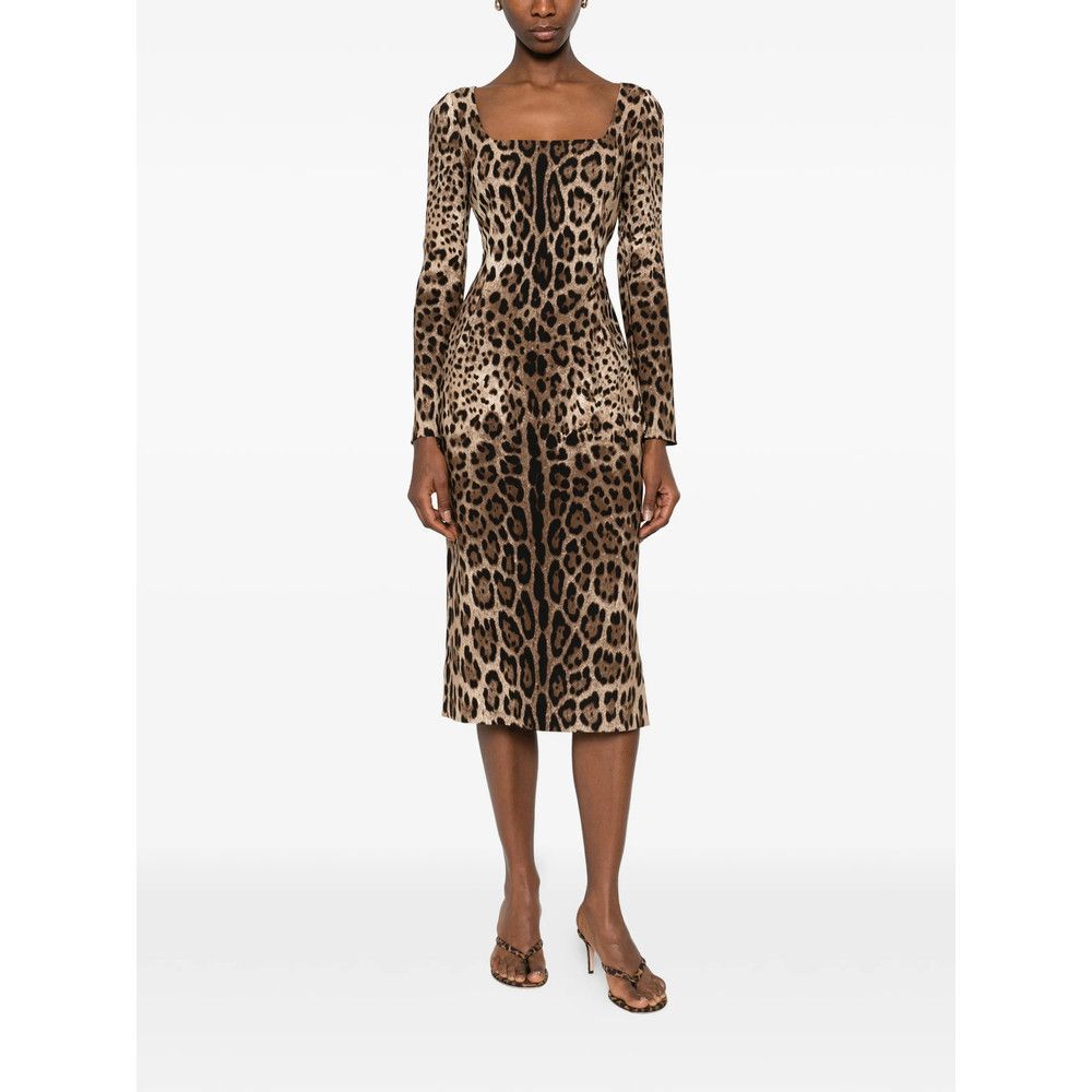 Dolce & Gabbana Dolce & Gabbana BROWN Dresses - Cocktail & Party Dresses Size XL / US 12-14 / IT 48-50 - 3 Thumbnail
