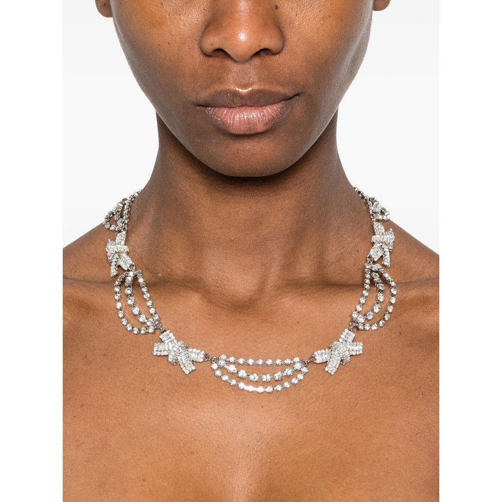 Alessandra Rich Alessandra Rich SILVER Necklaces Size ONE SIZE - 2 Thumbnail