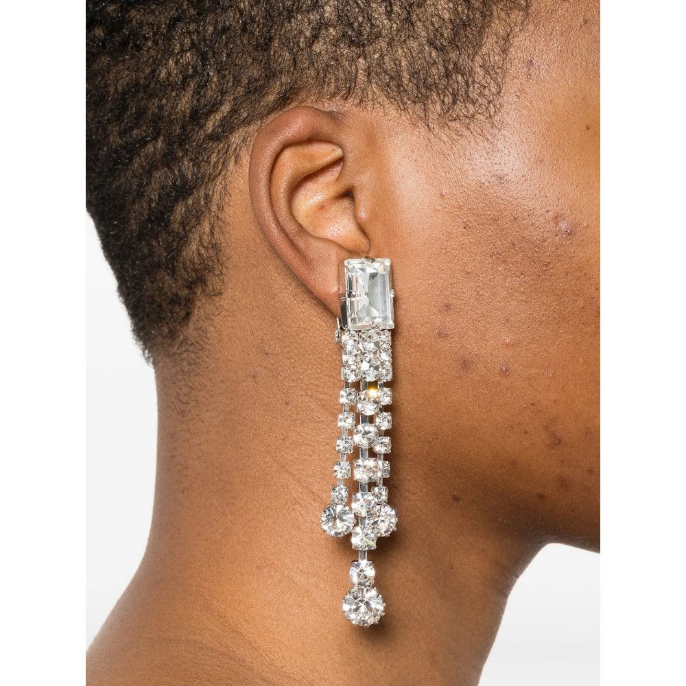 Alessandra Rich Alessandra Rich SILVER Earrings Size ONE SIZE - 2 Thumbnail