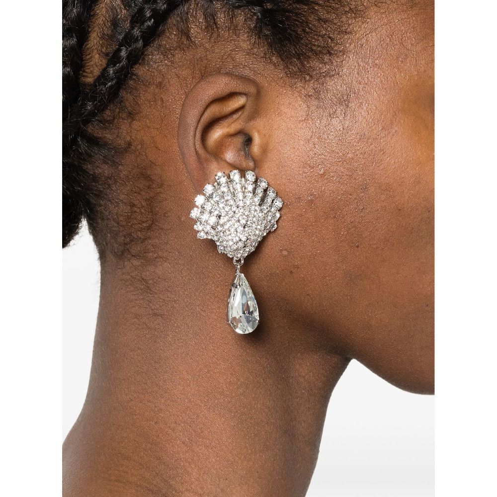 Alessandra Rich Alessandra Rich SILVER Earrings Size ONE SIZE - 3 Thumbnail