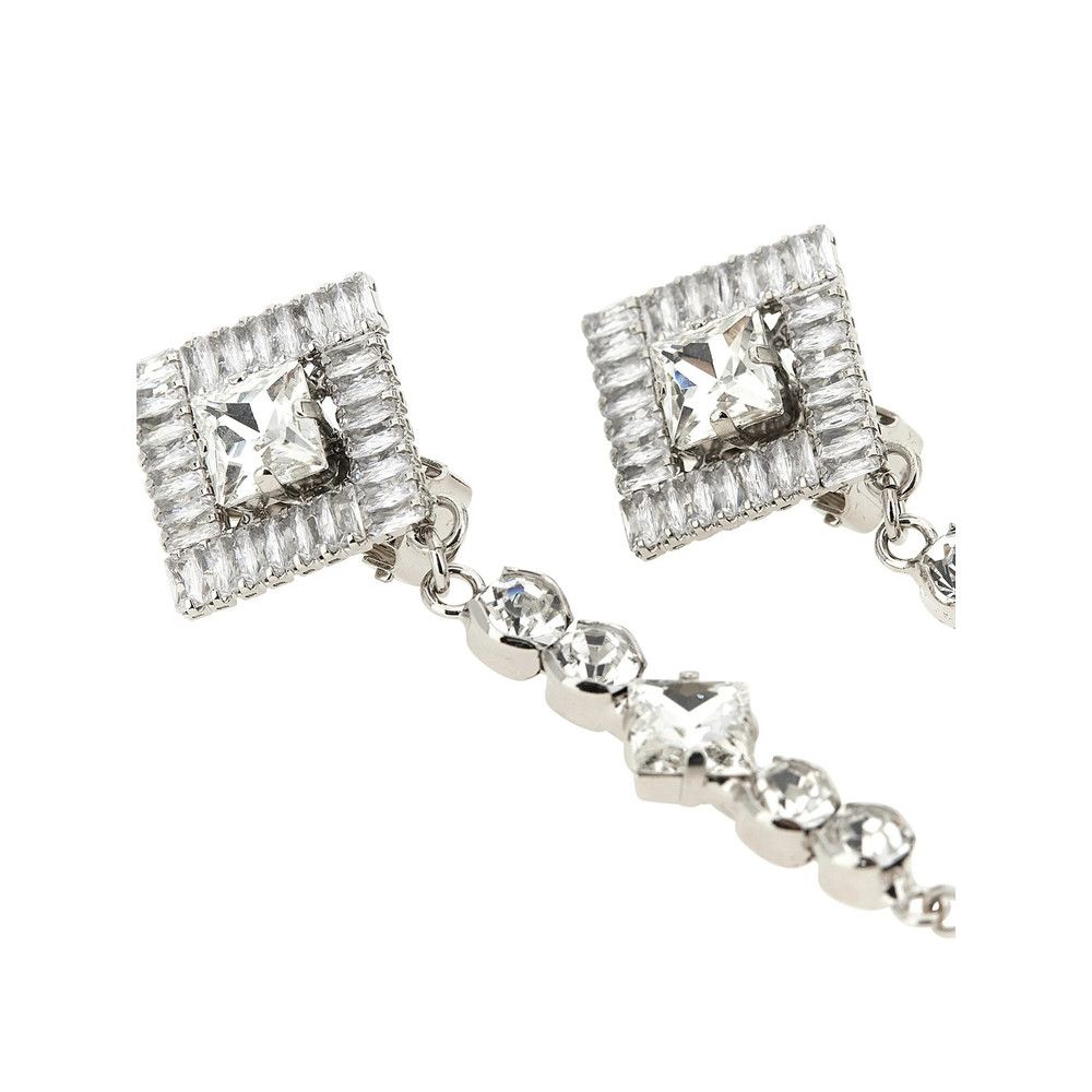 Alessandra Rich Alessandra Rich SILVER Earrings Size ONE SIZE - 3 Thumbnail
