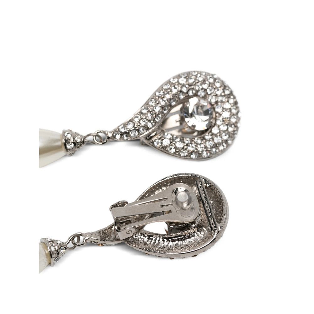 Alessandra Rich Alessandra Rich SILVER Earrings Size ONE SIZE - 3 Thumbnail