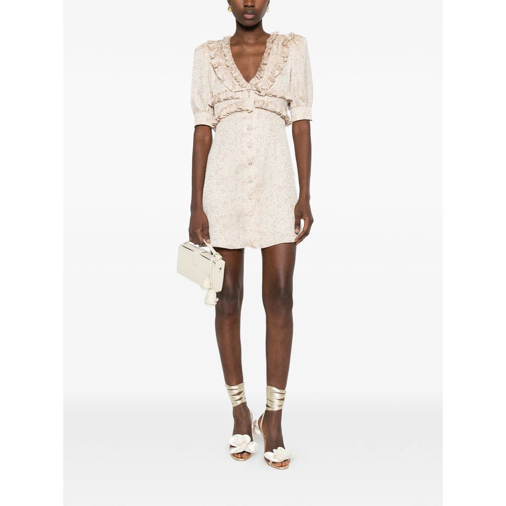 Alessandra Rich Alessandra Rich NEUTRALS Dresses - Day Dresses Size S / US 4 / IT 40 - 2 Thumbnail