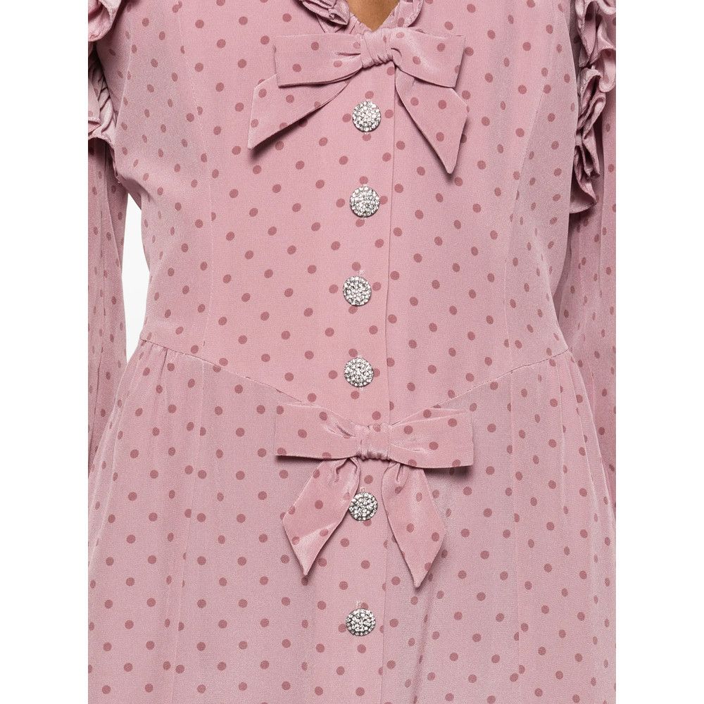 Alessandra Rich Alessandra Rich PINK Dresses - Day Dresses Size M / US 6-8 / IT 42-44 - 4 Thumbnail
