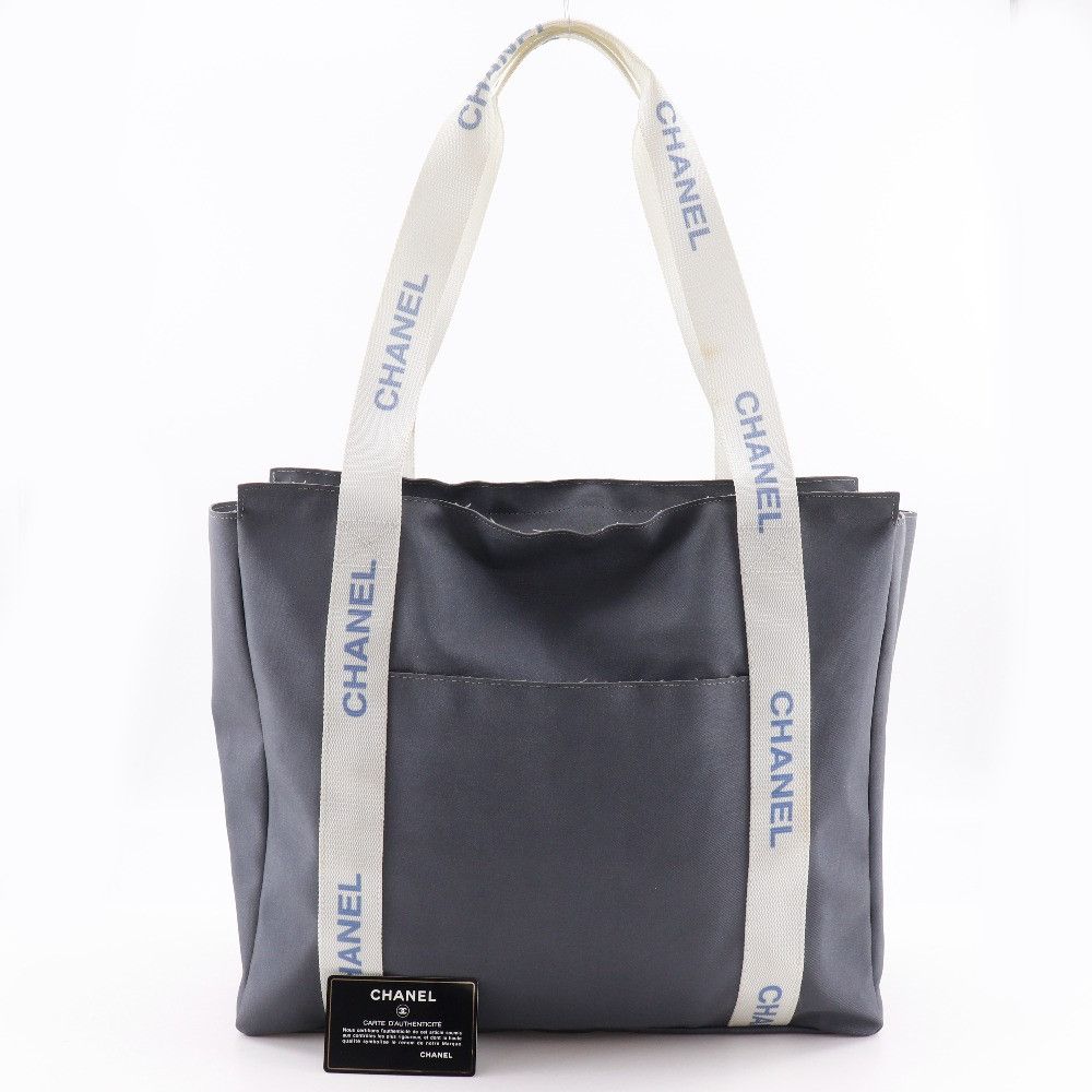 Chanel Chanel Chanel Sports Line Nylon Tote Bag Textile Tote Bag DUTY FREE for USA Size ONE SIZE - 18 Thumbnail