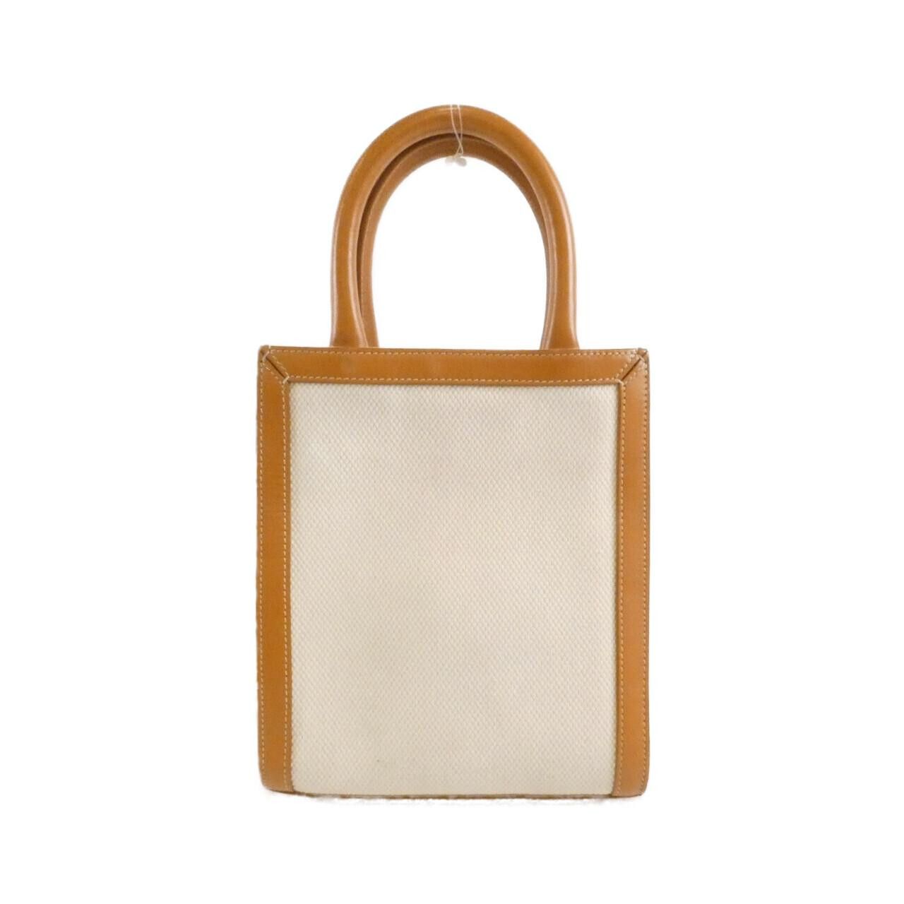 Celine Celine Celine Mini Vertical Cabas Cotton Canvas Calf Bag Textile Crossbody Bag 193302BNZ DUTY FREE for USA Size ONE SIZE - 2 Thumbnail