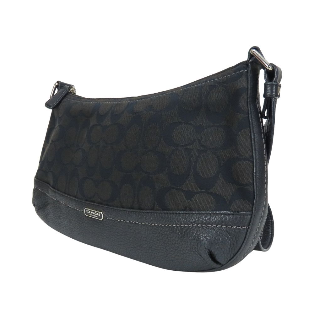 Coach COACH Signature Canvas Leather Shoulder Bag Textile Shoulder Bag F24028 DUTY FREE for USA