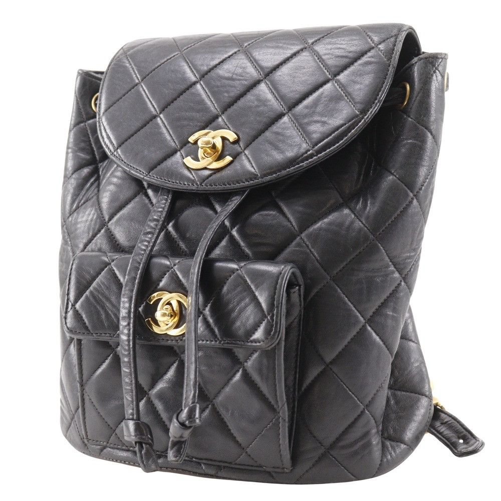 Chanel Chanel Chanel Matelasse Lambskin Backpack Leather Backpack DUTY FREE for USA Size ONE SIZE - 2 Thumbnail