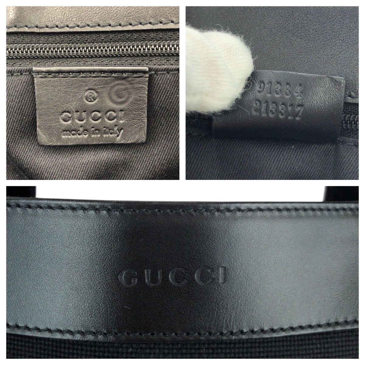 Gucci Gucci GUCCI 91384 Canvas/Leather 2way Tote Bag Leather Shoulder Bag 91384 DUTY FREE for USA Size ONE SIZE - 4 Thumbnail