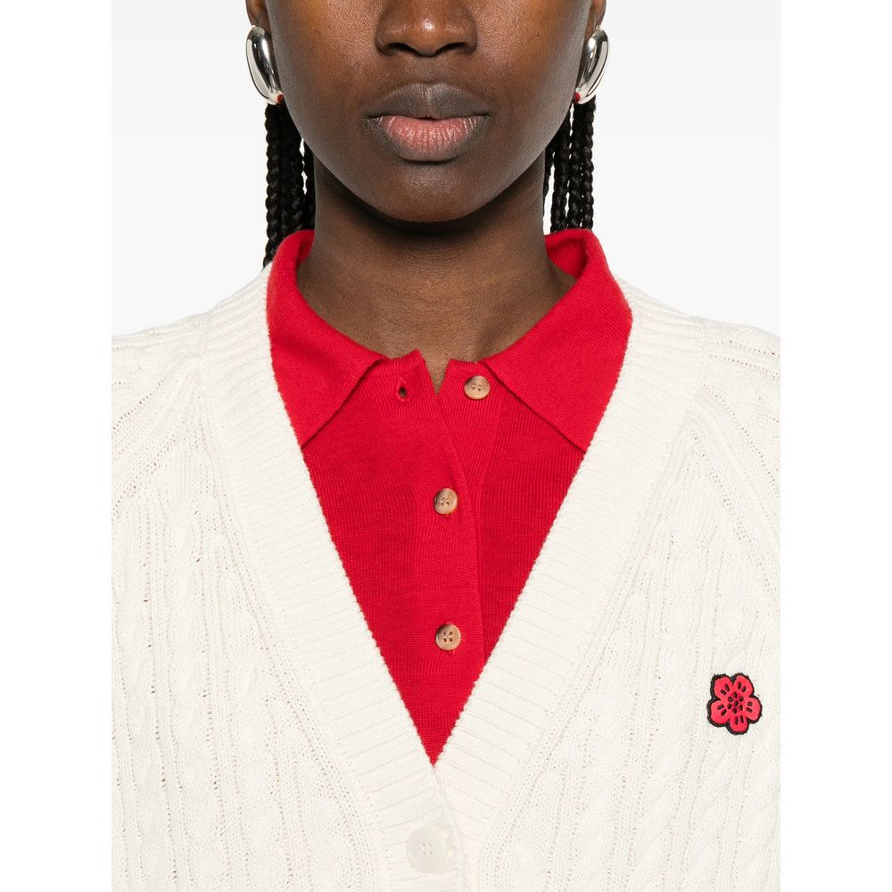 Kenzo Kenzo NEUTRALS Knitwear - Cardigans Size M / US 6-8 / IT 42-44 - 3 Thumbnail