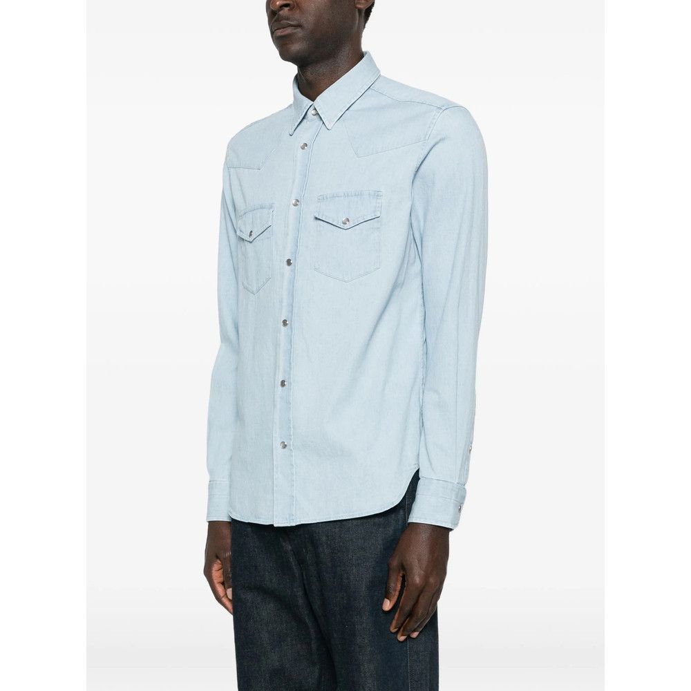 Tom Ford Tom Ford BLUE Shirts Size US XXL / EU 58 / 5 - 4 Thumbnail