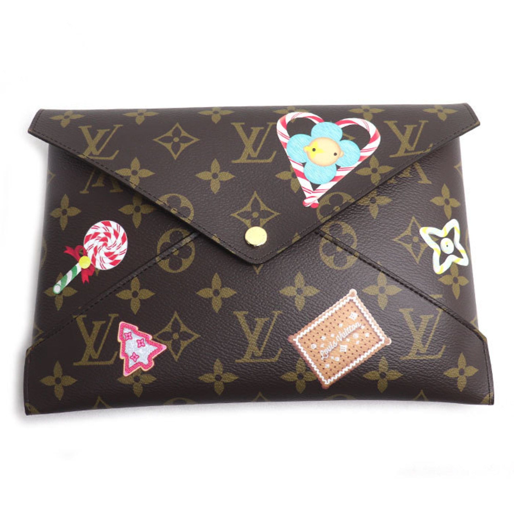 Louis Vuitton LOUIS VUITTON Kirigami Monogram Brown Pochette M12203 Christmas Limited Edition Vivienne Women's Size ONE SIZE - 2 Thumbnail