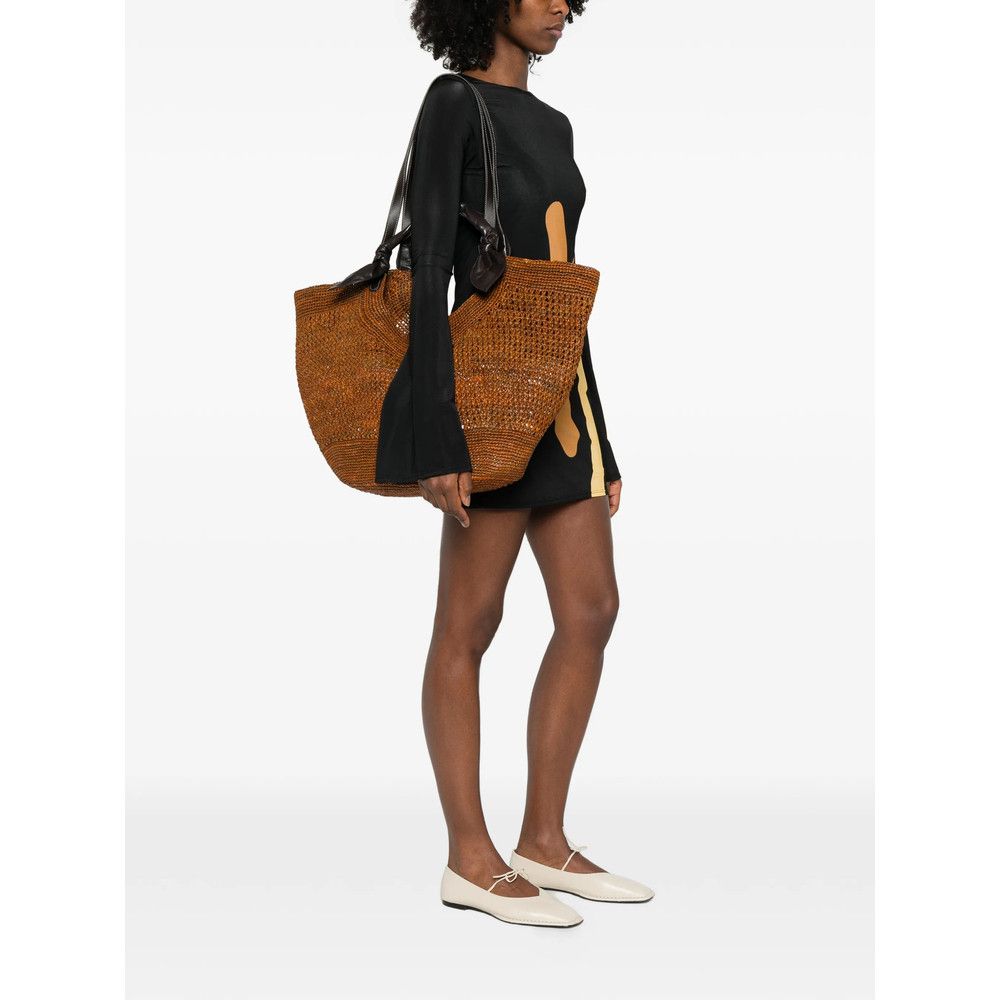 Hereu Hereu BROWN Tote Bags Size ONE SIZE - 3 Thumbnail
