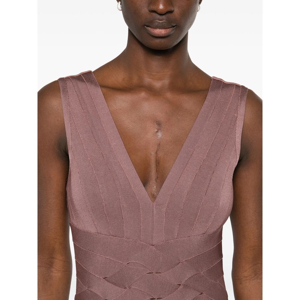 Herve Leger Herve Leger PINK Dresses - Evening Dresses Size S / US 4 / IT 40 - 5 Thumbnail