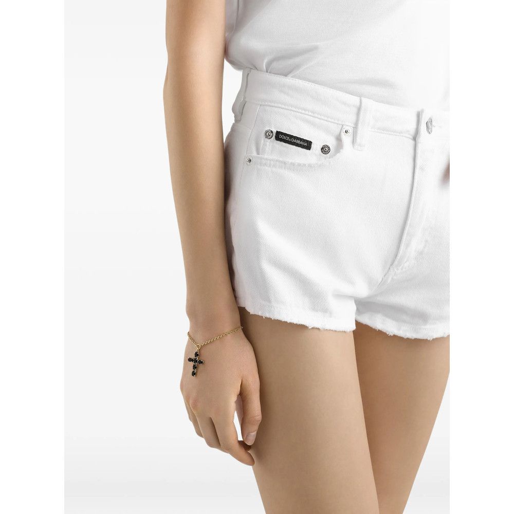 Dolce & Gabbana Dolce & Gabbana WHITE Shorts - Mini Shorts Size 27" / US 4 / IT 40 - 4 Thumbnail