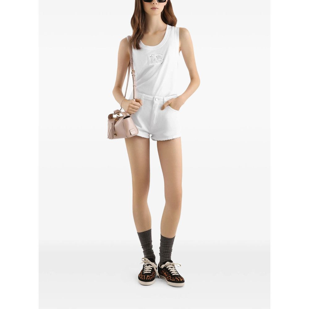 Dolce & Gabbana Dolce & Gabbana WHITE Shorts - Mini Shorts Size 27" / US 4 / IT 40 - 3 Thumbnail