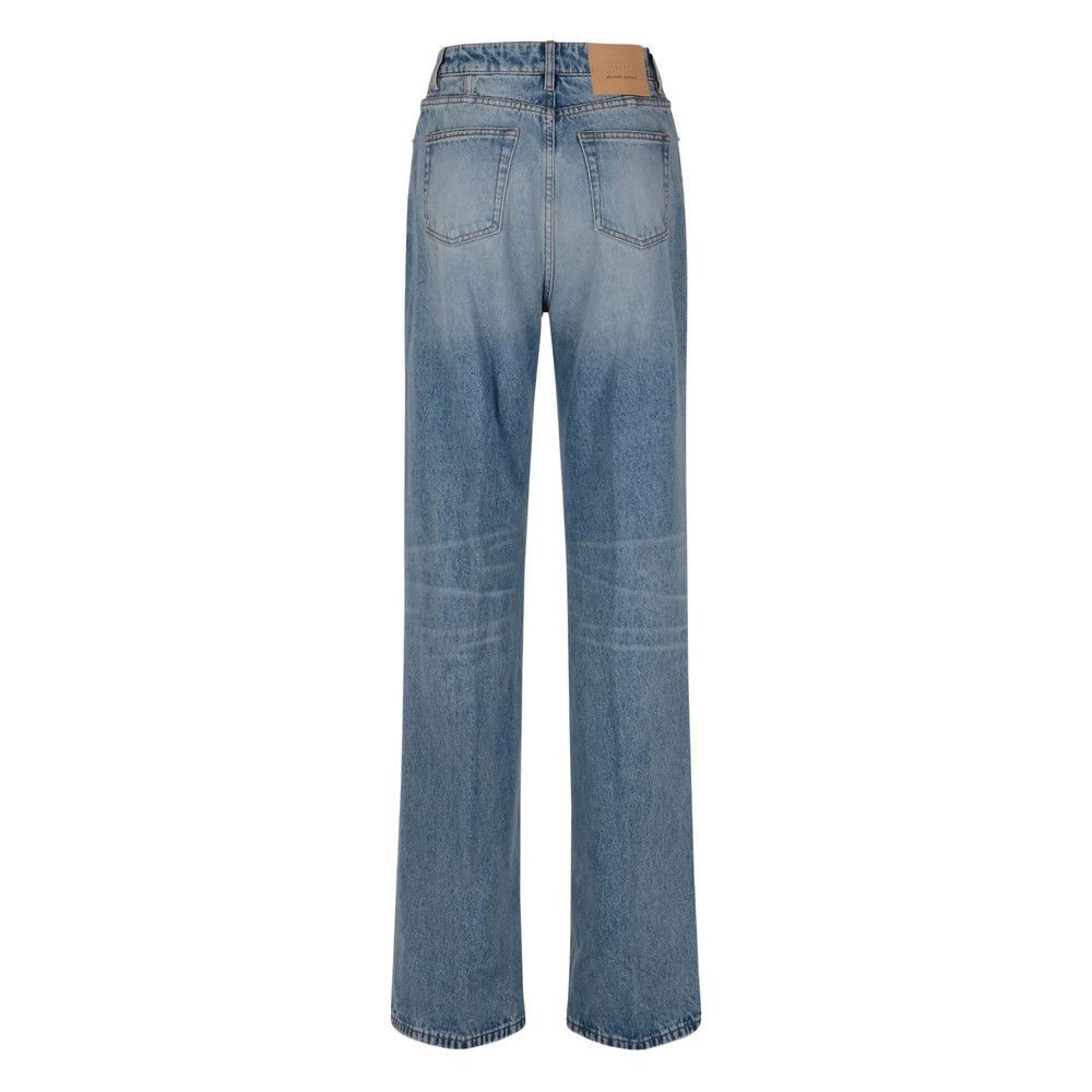 AMI Ami Paris BLUE Denim - Straight-Leg Jeans Size 26" / US 2 / IT 38 - 2 Thumbnail