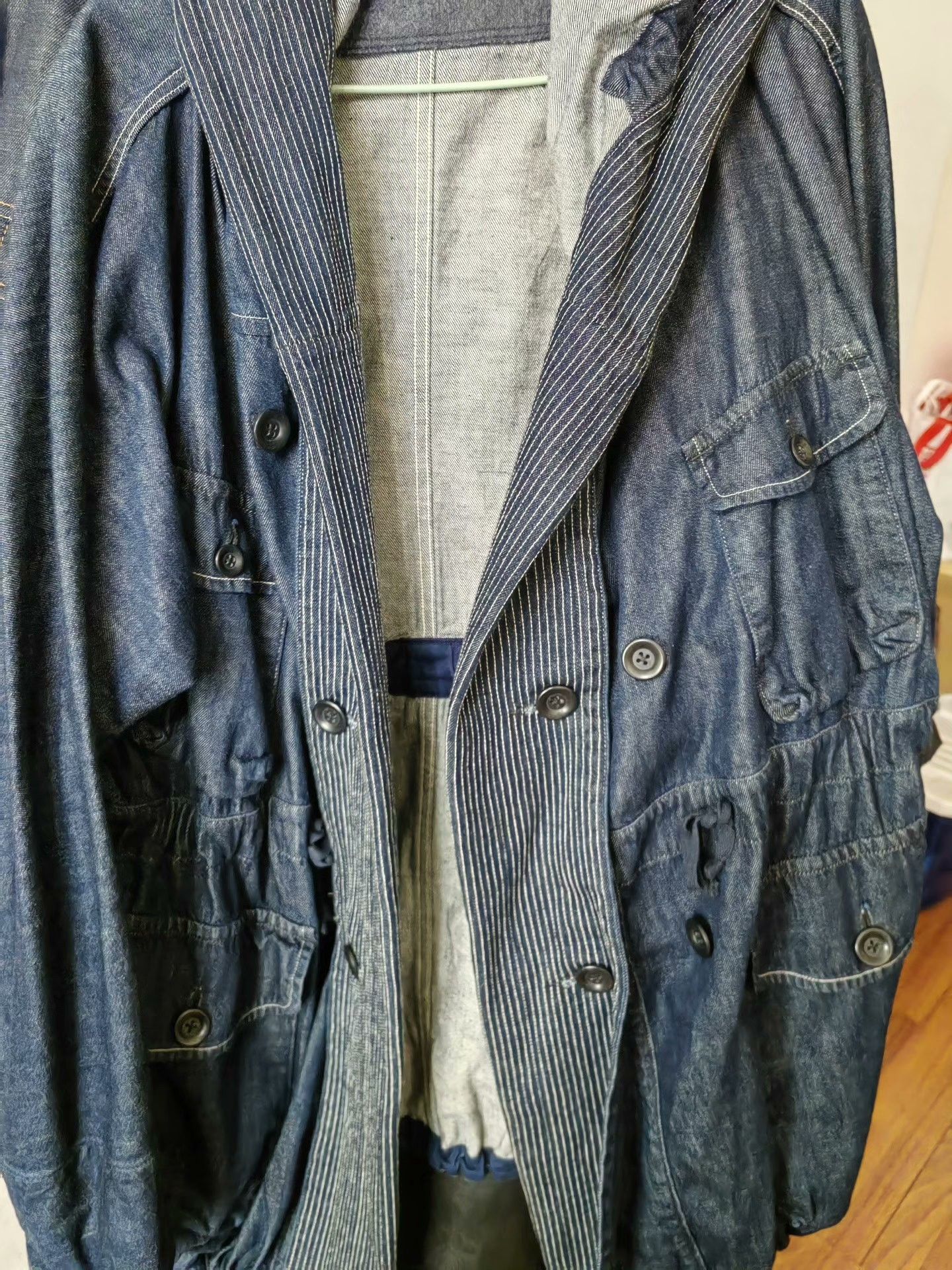 Hiroshi Kato KAPITAL Ring Coat Denim Jacket Size US L / EU 52-54 / 3 - 7 Thumbnail