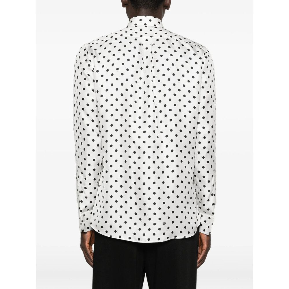 Dolce & Gabbana Dolce & Gabbana WHITE Shirts Size US L / EU 52-54 / 3 - 3 Thumbnail