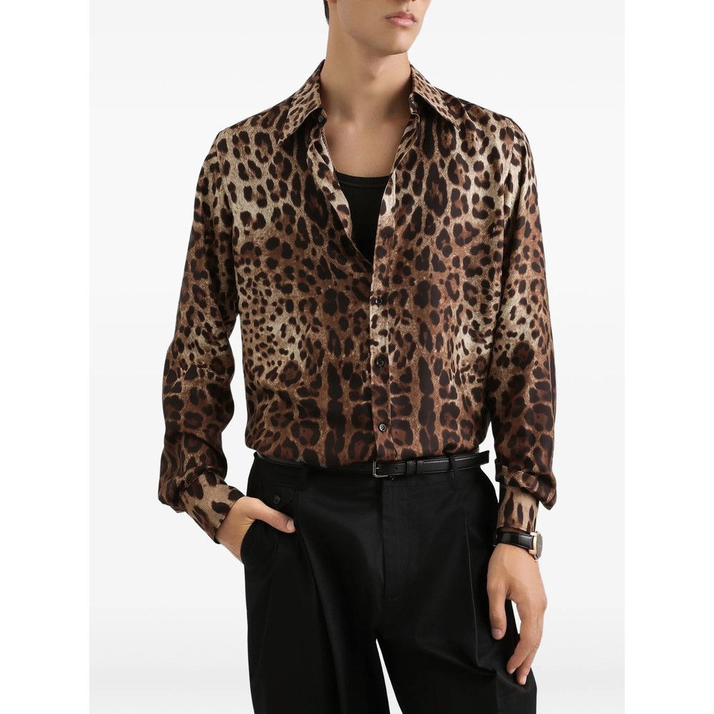Dolce & Gabbana Dolce & Gabbana BLACK Shirts Size US L / EU 52-54 / 3 - 3 Thumbnail